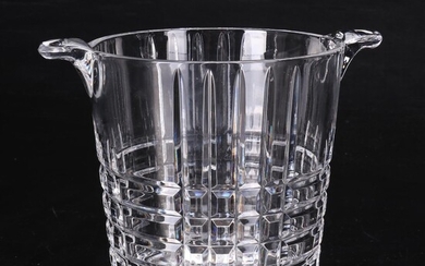 Tiffany & Co. "Plaid" Crystal Ice Bucket