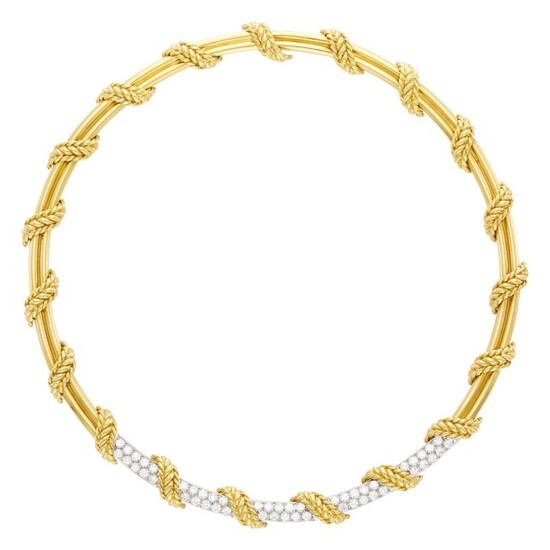 Tiffany & Co. Two-Color Gold and Diamond Necklace