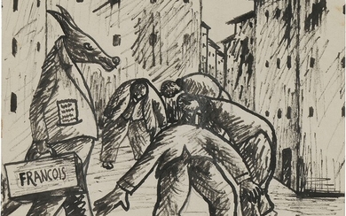 Tre disegni per «Il Bargello», 1929-30, Ottone Rosai (Firenze 1895 - Ivrea (To) 1957)