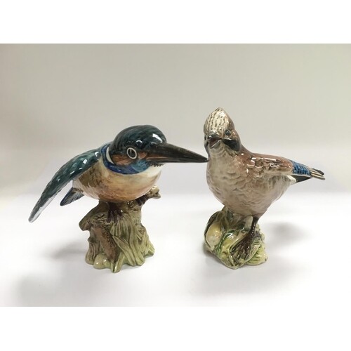 Two Beswick figures of birds comprising a Kingfisher 2371 an...