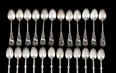 Two Sets of Sterling Silver Spoons