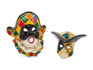Two Venetian Carnival Masks