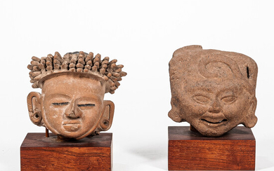 Two Veracruz Head Fragments