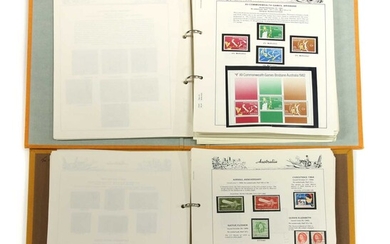 Two albums of Australian mint and used stamps