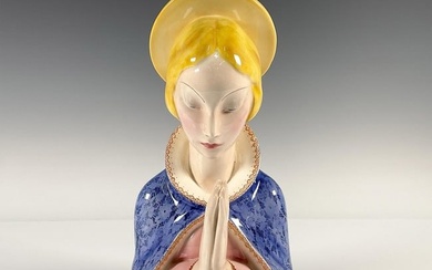 Ugo Zaccagnini Porcelain Bust of Madonna