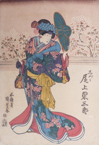 Utagawa Kunisada (Toyokuni III.): Der Schauspieler Onoe Eisaburo