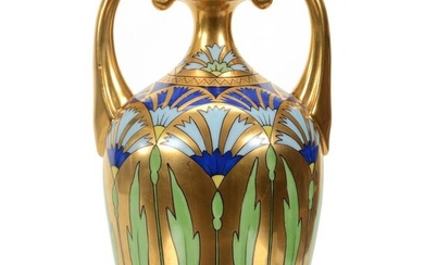 Vase, Two Handles, Pickard Mark #4
