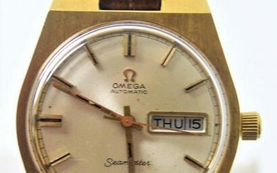 Vintage 18k GP OMEGA SEAMASTER Automatic Watch c.1970s