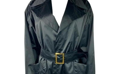 Vintage Chanel Boutique Navy Rain Coat Jacket