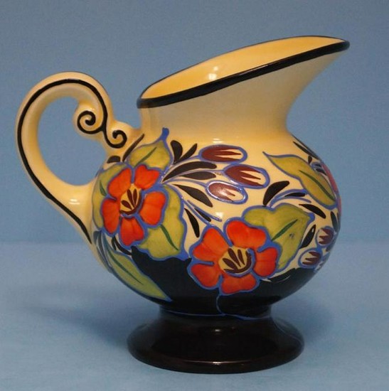 Vintage Ditmar Urbach Czech Art Pottery Pitcher