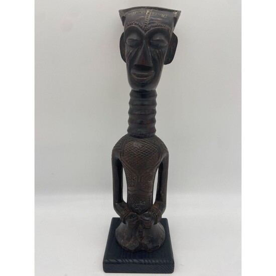 Vintage Kuba Hand-Carved African Sculpture