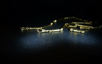 Vintage Yellow Gold Watch Chain