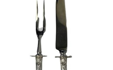 WALLACE SIR CHRISTOPHER STERLING CARVING SET