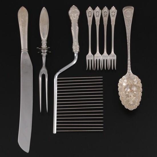 Wallace, Webster Co., and Other American and English Sterling Serving Utensils