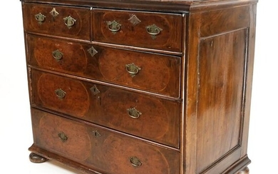 William & Mary Inlaid Banded Chest