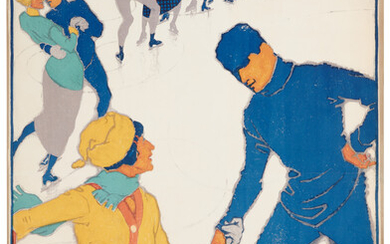 Winter in Davos BURKHARD MANGOLD (1873-1950)