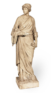 a rare stoneware statue of a female by doulton lambeth