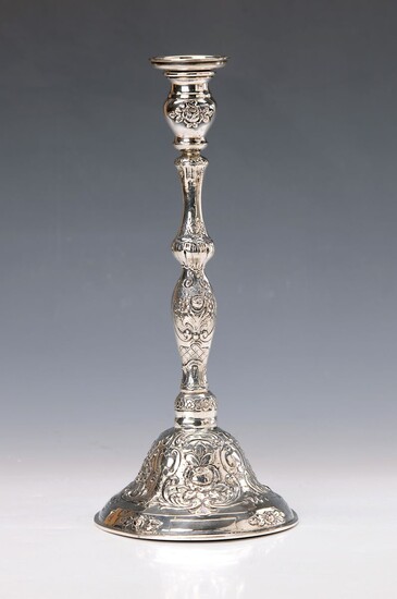 candlesticks, 800 silver, around 1900, Baroquestyle, with...
