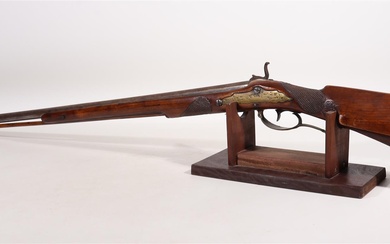 (-), enkelloops percussie jachtgeweer, 19e eeuw