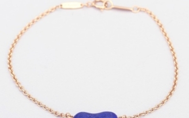 Elsa Peretti for Tiffany & Co. 18K Yellow Gold Lapis Lazuli Bracelet