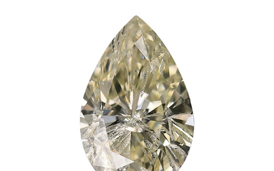 1.00ct Natural Pear shape diamond, J-I color and vs...