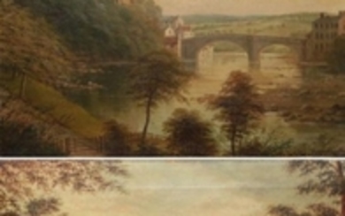 Albert Milton Drinkwater (1862-1923) Richmond Castle Signed, oil on canvas,...