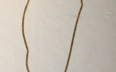 10kt yellow gold & 4.75 cwt. natural topaz 18" necklace