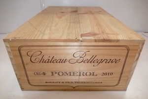 12 Btles Château Bellegrave 2010 Pomerol en caisse…
