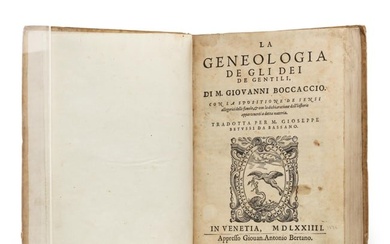 16th-Century Edition of Boccaccio's On the Genealogy of the Gods of the Gentiles