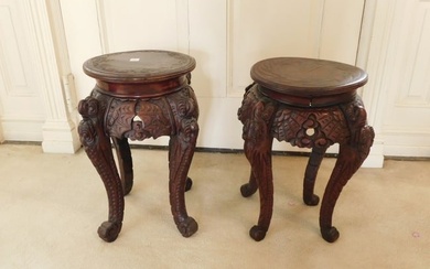 2 Chinese Tabourets
