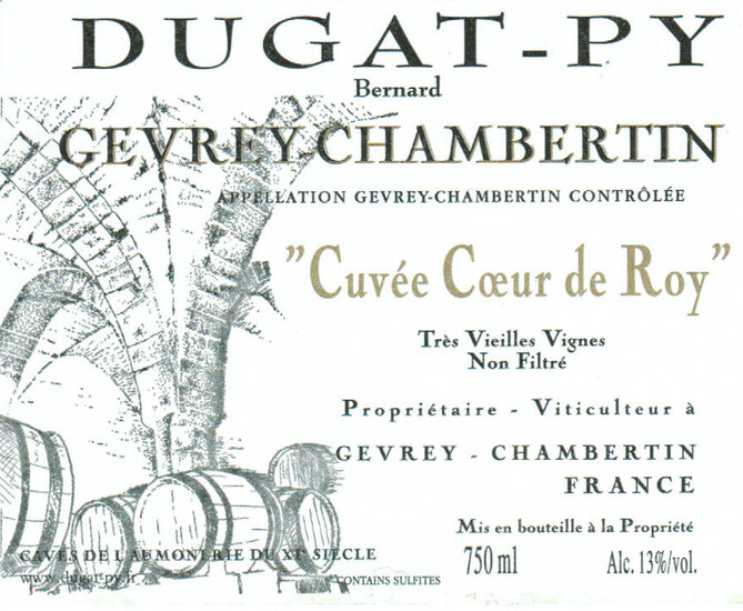 2005 Gevrey-Chambertin, Coeur du Roy, Tres Vieilles Vignes, Domaine Bernard Dugat-Py