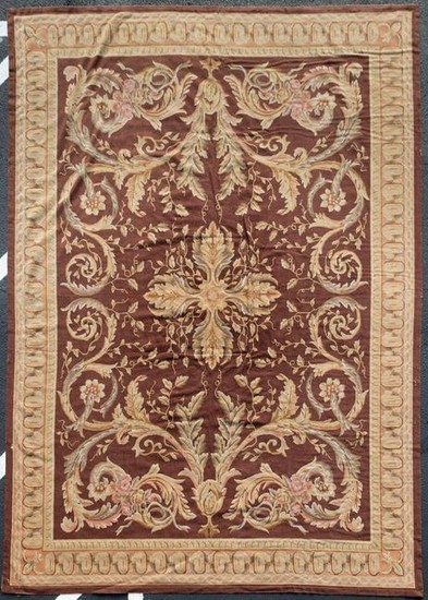 20TH C. HAND-KNOTTED FRENCH AUBUSSON RUG OR CARPET