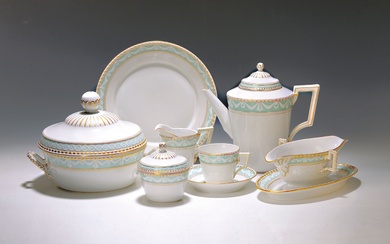 32 pieces Coffee and dining service, 6 people, Kurland, porcelain,...