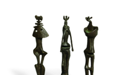 Henry Moore (1898-1986), Maquette for Three Standing Figures