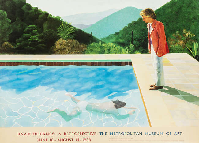 David Hockney (b.1937) (after) A poster for David Hockney: A Retrospective