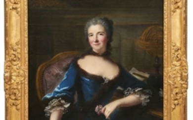 ATTRIBUÉ À MARIE-ANNE LOIR (1705-1783) Portrait de Gabrielle Émilie Le Tonnelier de Breteuil, marquise du Châtelet