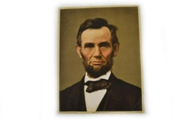 Abraham Lincoln Portrait Lithograph Ca 1865