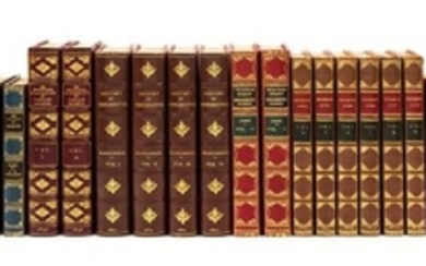 [BINDINGS]. A group of 8 works finely bound, comprising