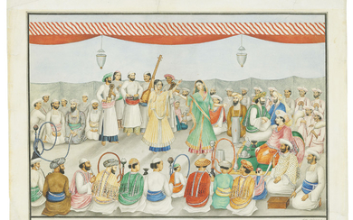 A BRIDEGROOM COMES FOR MARRIAGE, ASCRIBED TO SHAYKH MUHAMMAD AMIR OF KARRAYA, CALCUTTA, INDIA, SECOND QUARTER 19TH CENTURY