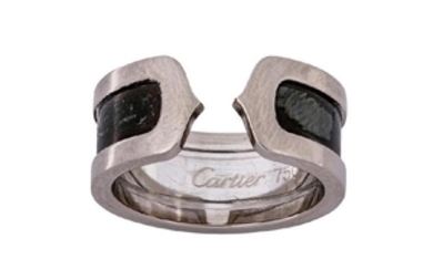 An enamel 'Logo' ring, by Cartier