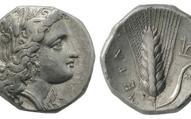 Southern Lucania, Metapontion, c. 325-275 BC. AR Stater (20mm, 6.74g,...