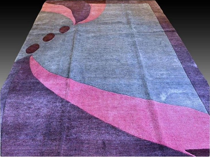Unused modern contemporary Art rug - 9.5 x 6.7