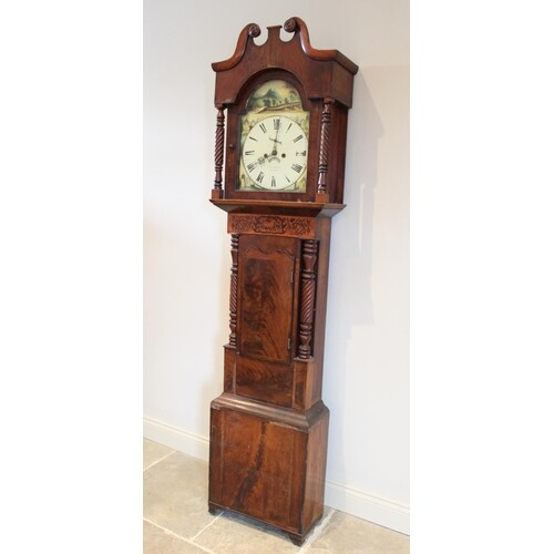A 19th century mahogany eight day longcase clock by Hummel, ...