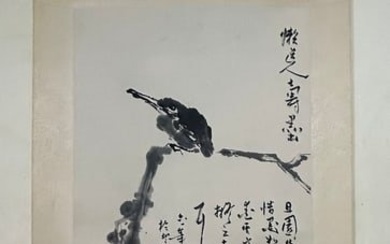 A Chinese ink painting of paintings of flowers and birds on paper, by Pan Tianshou