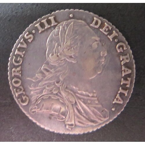 A George III Silver Shilling 1787