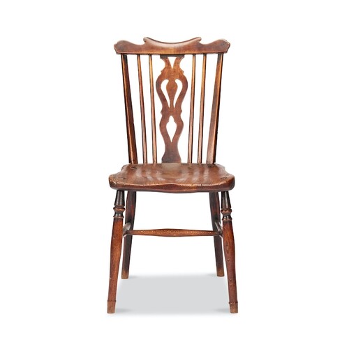 A George III walnut, ash and elm Windsor chair, Thames Valle...