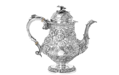 A George IV Silver Coffee-Pot by William Burwash, London, 1821