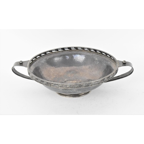 A George V silver twin-handled bowl by Albert Edward Jones, ...
