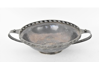 A George V silver twin-handled bowl by Albert Edward Jones, ...