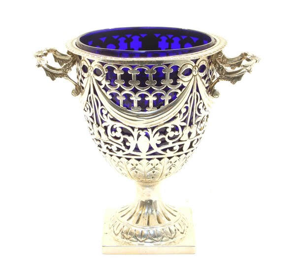 A George VI silver bonbonniere in the form of an urn